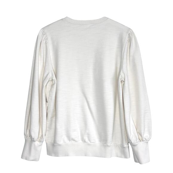 AG Jeans Hailey Sweatshirt in Poster Splash Ivory Dust - Picture 2 of 6